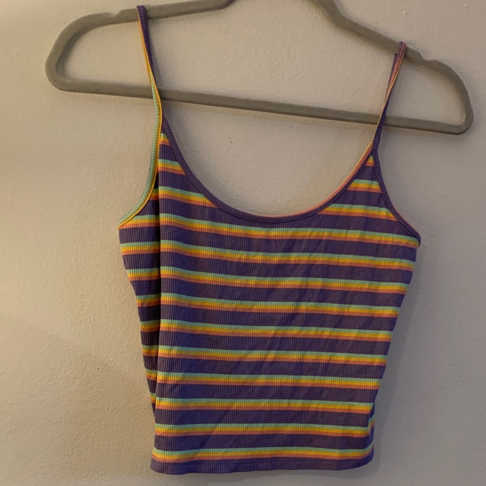 Papaya Multicolor Striped Camisole - NWOT